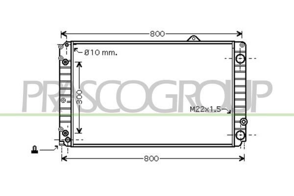 Kühler, Motorkühlung für AUDI A8 (4D2, 4D8)