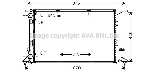 Kühler, Motorkühlung für AUDI A6 C7 (4G2, 4GC)