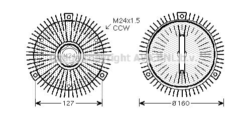 Kupplung, Kühlerlüfter für AUDI A8 D2 (4D2, 4D8)