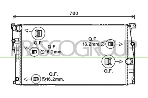 Kühler, Motorkühlung für BMW 4 Coupe (F32, F82)