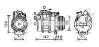 Kompressor, Klimaanlage für BMW 5 (E60)