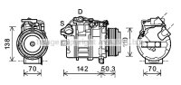 Kompressor, Klimaanlage für BMW X5 (E70)