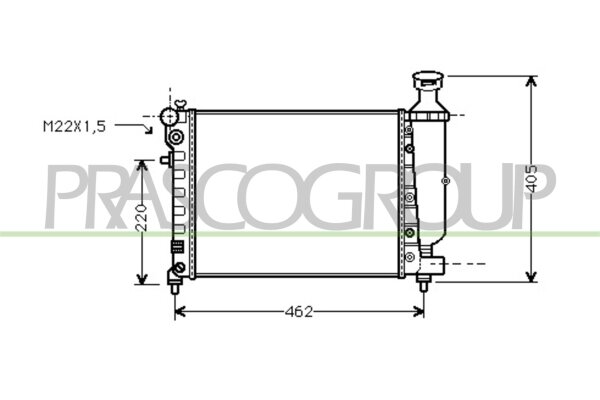 Kühler, Motorkühlung für PEUGEOT 106 I (1A, 1C)
