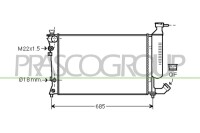 Kühler, Motorkühlung für PEUGEOT 306...