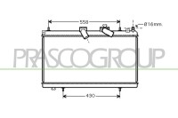 Kühler, Motorkühlung für PEUGEOT 607 (9D, 9U)