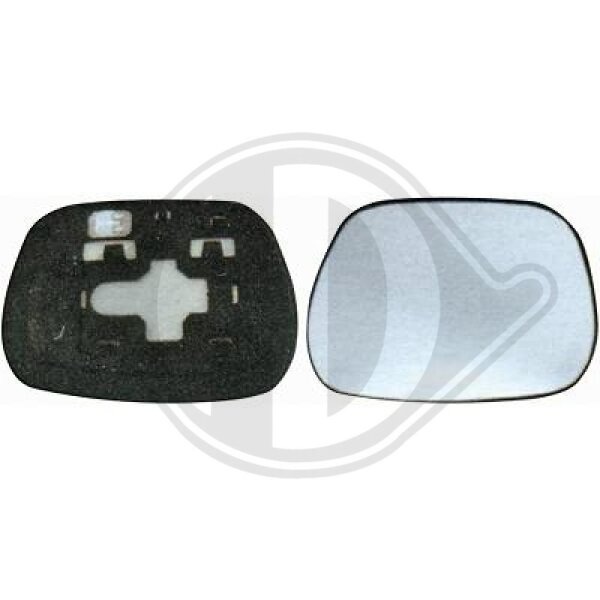 Spiegelglas, Außenspiegel links für TOYOTA RAV 4 II (_A2_)