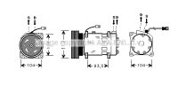 Kompressor, Klimaanlage f&uuml;r CITRO&Euml;N XANTIA (X1_, X2_)