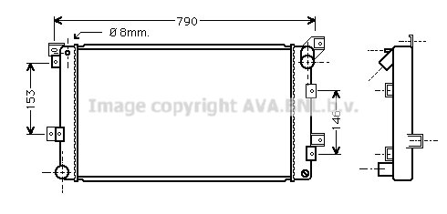 Kühler, Motorkühlung für CHRYSLER VOYAGER / GRAND VOYAGER III (GS_, NS_)