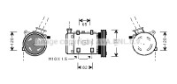 Kompressor, Klimaanlage f&uuml;r NISSAN SERENA (C23)