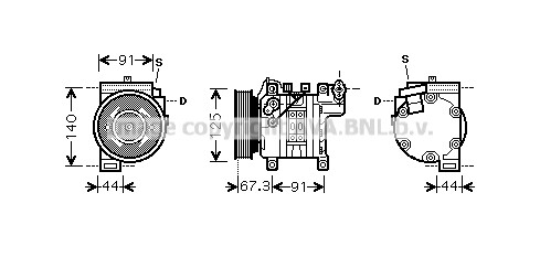 Kompressor, Klimaanlage für NISSAN MICRA II (K11)