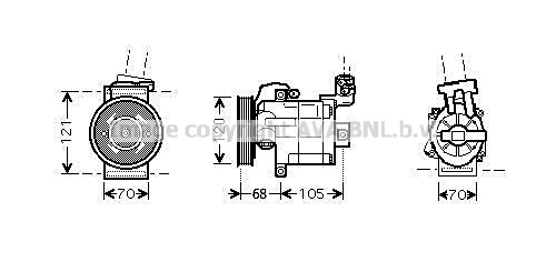 Kompressor, Klimaanlage für NISSAN MICRA III (K12)