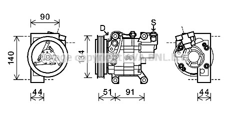 Kompressor, Klimaanlage für NISSAN ALMERA I Hatchback (N15)