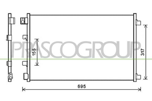 Kondensator, Klimaanlage für NISSAN QASHQAI / QASHQAI +2 I (J10, NJ10, JJ10E)