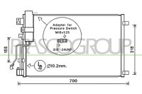 Kondensator, Klimaanlage f&uuml;r NISSAN QASHQAI / QASHQAI +2 I (J10, NJ10, JJ10E)