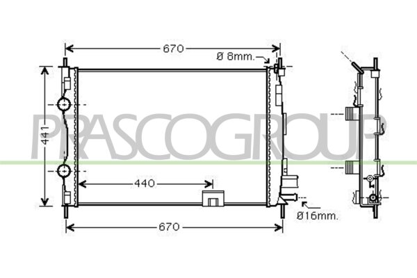 Kühler, Motorkühlung für NISSAN QASHQAI I (J10, NJ10)