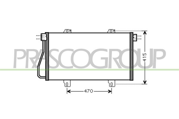 Kondensator, Klimaanlage vorne für RENAULT MASTER II Kasten (FD)