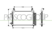 Kondensator, Klimaanlage für CHEVROLET MATIZ (M200, M250)
