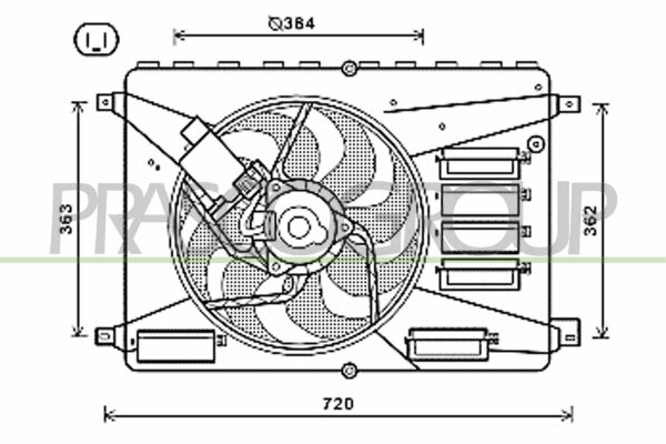 Lüfter, Motorkühlung für FORD MONDEO IV Turnier (BA7)