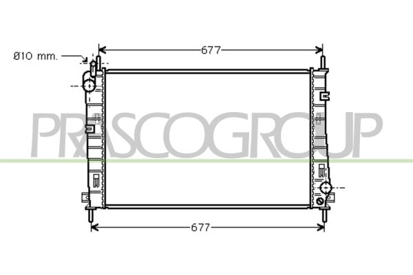 Kühler, Motorkühlung für FORD MONDEO III Stufenheck (B4Y)