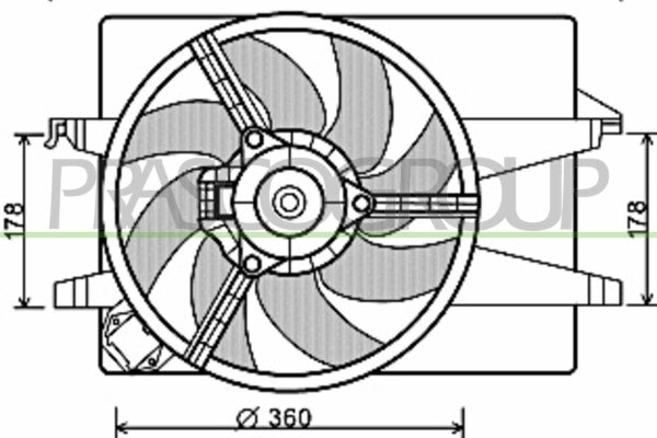 Lüfter, Motorkühlung für FORD FIESTA V (JH_, JD_)