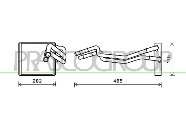 Wärmetauscher, Innenraumheizung für FORD FIESTA VI (CB1, CCN)