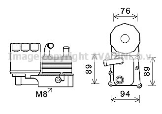 Ölkühler, Motoröl für FORD FOCUS (DAW, DBW)