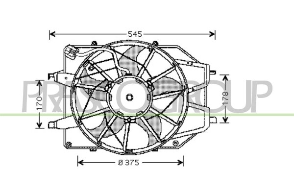 Lüfter, Motorkühlung für FORD FOCUS I (DAW, DBW)