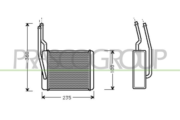 Wärmetauscher, Innenraumheizung für FORD FOCUS (DAW, DBW)