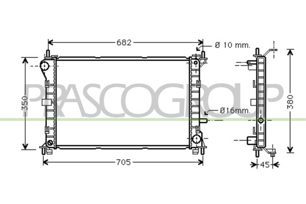 Kühler, Motorkühlung für FORD FOCUS (DAW, DBW)