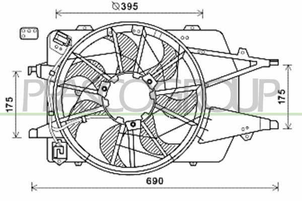 Lüfter, Motorkühlung für FORD FOCUS I (DAW, DBW)