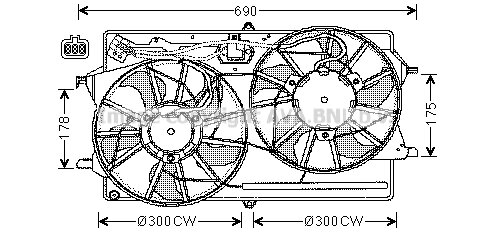 Lüfter, Motorkühlung für FORD FOCUS I (DAW, DBW)
