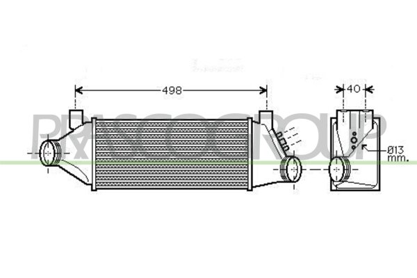 Ladeluftkühler für FORD TRANSIT Bus (FD_ _, FB_ _, FS_ _, FZ_ _, FC_ _)