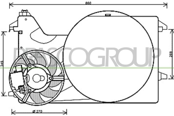 Lüfter, Motorkühlung für FORD TRANSIT Bus (FD_ _, FB_ _, FS_ _, FZ_ _, FC_ _)