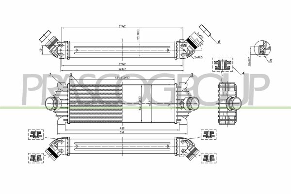 Ladeluftkühler für FORD TRANSIT Bus (FD_ _, FB_ _, FS_ _, FZ_ _, FC_ _)