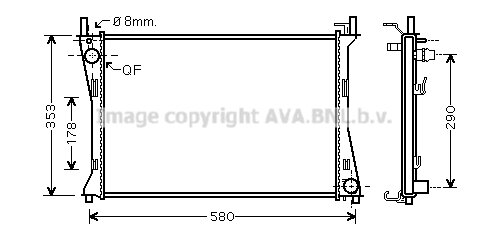 Kühler, Motorkühlung für FORD FIESTA V (JH_, JD_)