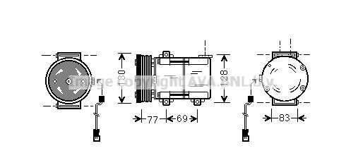Kompressor, Klimaanlage für FORD MONDEO I (GBP)