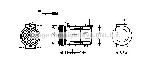 Kompressor, Klimaanlage für FORD MONDEO II (BAP)