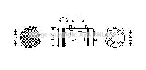 Kompressor, Klimaanlage für VW SHARAN (7M8, 7M9, 7M6)