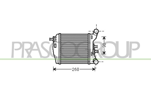 Ladeluftkühler rechts für ABARTH 500 / 595 / 695