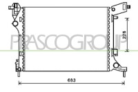 Kühler, Motorkühlung für FIAT 500L (351_,...