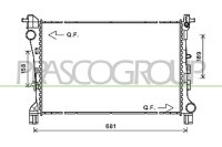 Kühler, Motorkühlung für FIAT 500L (351_,...