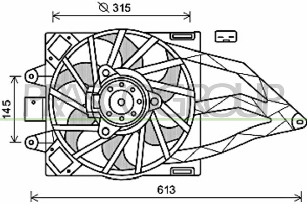 Lüfter, Motorkühlung für FIAT PANDA (169_)