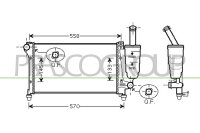 Kühler, Motorkühlung für FIAT PANDA (169_)