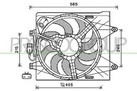 Lüfter, Motorkühlung für FIAT PANDA (312_,...