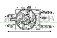 Lüfter, Motorkühlung für FIAT PUNTO (176_)