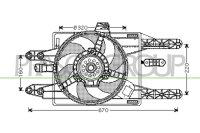 Lüfter, Motorkühlung für FIAT PUNTO (176_)