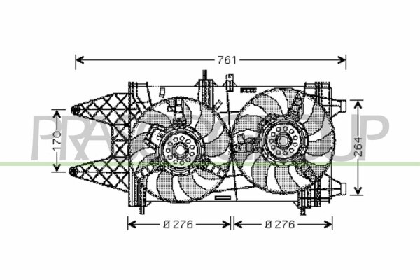 Lüfter, Motorkühlung für FIAT PUNTO (188_)