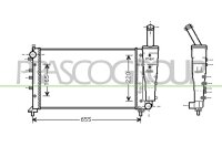 Kühler, Motorkühlung für FIAT PUNTO (188_)
