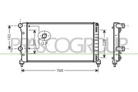 Kühler, Motorkühlung für FIAT DOBLO...