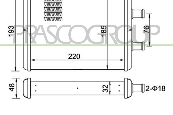 Wärmetauscher, Innenraumheizung für IVECO DAILY IV Pritsche/Fahrgestell